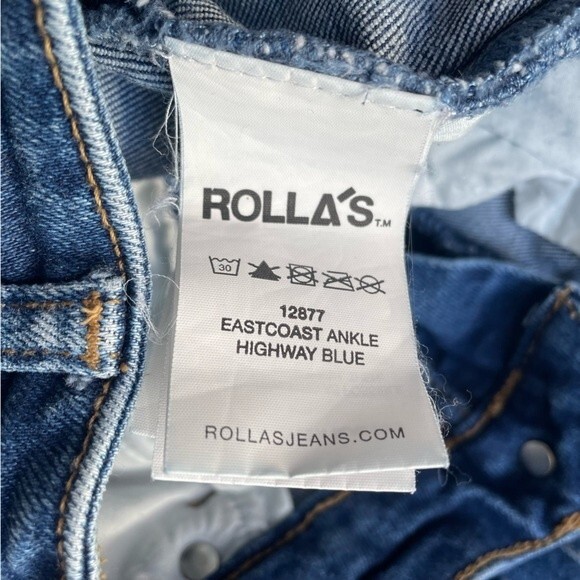 Rolla’s Jeans East Coast Skinny Ultra High Rise Ankle Highway Blue Size 26 | 2 - Picture 9 of 14